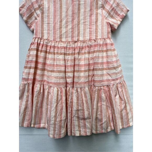Happily Grey Kids striped lined Relaxed fit short dress size 12 - Picture 6 of 6